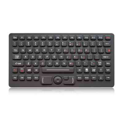 Промышленная панельная клавиатура с резисторным указателем K-TEK-M276HP-FN-BL-ML-EMC-OEM-US/RU-USB