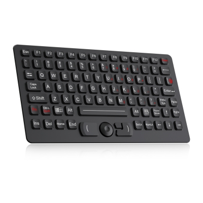 Промышленная панельная клавиатура с резисторным указателем K-TEK-M276HP-FN-BL-ML-EMC-OEM-US/RU-USB