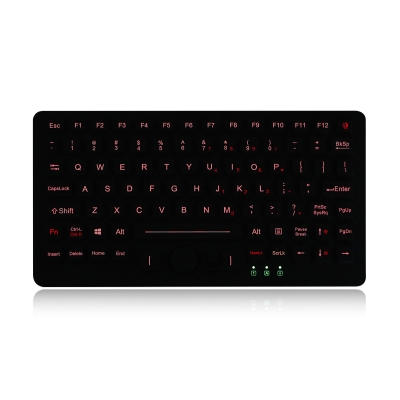 Промышленная панельная клавиатура с резисторным указателем K-TEK-M282-DHP-FN-BL-NV-151B-OEM-US/RU-USB