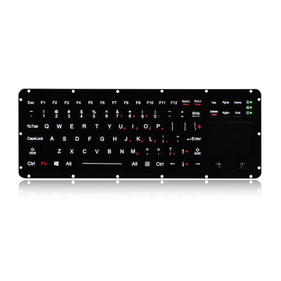 Промышленная панельная клавиатура с тачпадом и подсветкой K-TEK-M315TP-FN-MS-BL-NV-151B-US/RU-USB