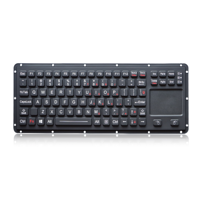 Промышленная панельная клавиатура с тачпадом и подсветкой K-TEK-M315TP-FN-MS-BL-US/RU-USB