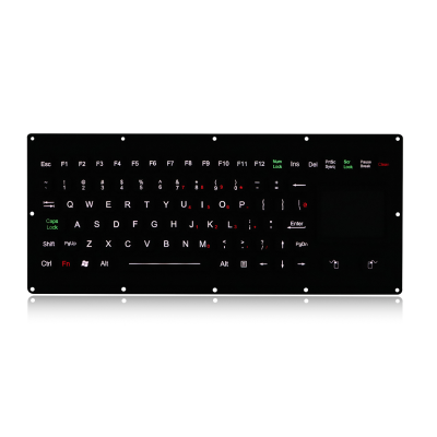 Промышленная панельная клавиатура с тачпадом и подсветкой K-TEK-M330TP-FN-BL-NV-EMC-OEM-US/RU-USB