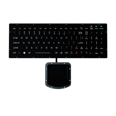 Промышленная панельная клавиатура с выносным тачпадом K-TEK-M334KP-FN-BL-NV-151B-DWP+M73TP-IL-US/RU-USB