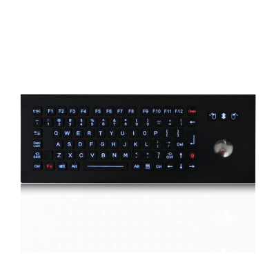 Промышленная антивандальная панельная клавиатура с трекболом и подсветкой