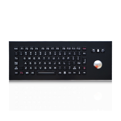 Промышленная антивандальная панельная клавиатура с трекболом и подсветкой K-TEK-M361-OTB-FN-BL-BT-DWP-US/RU-USB