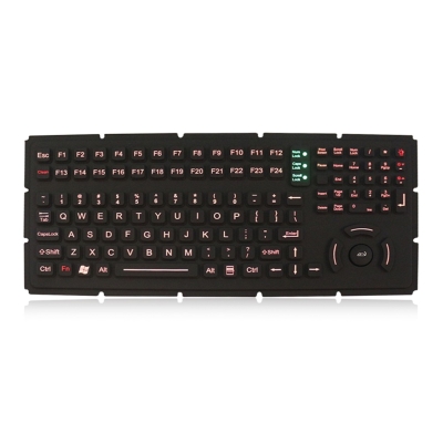 Промышленная панельная клавиатура с резисторным указателем K-TEK-M365-HP-KP-FN-BL-ML-EMC-OEM-US/RU-USB