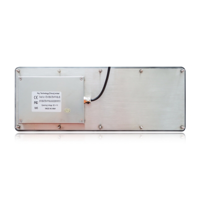 Промышленная силиконовая панельная клавиатура с трекболом и подсветкой K-TEK-M366-OTB-KP-FN-BL-SS-US/RU-USB