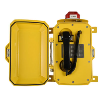 Промышленный всепогодный аналоговый телефон с фонарем