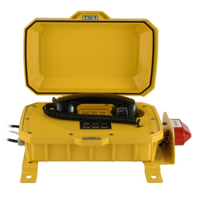 Промышленный всепогодный аналоговый телефон с фонарем и рупором TALK-1207