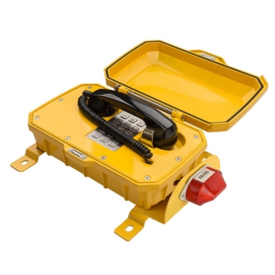 Промышленный всепогодный аналоговый телефон с фонарем и рупором TALK-1207