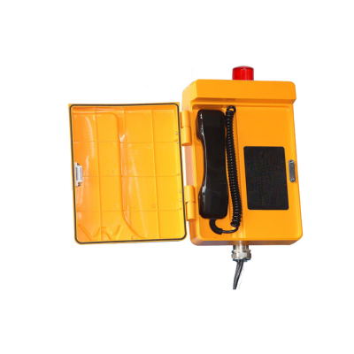 Промышленный всепогодный аналоговый телефон с фонарем