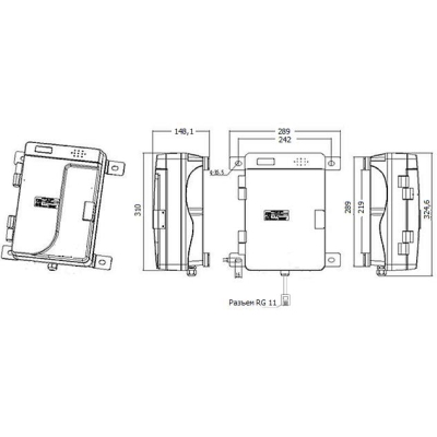 Промышленный всепогодный аналоговый телефон с рупором и фонарем TALK-1205-ADL