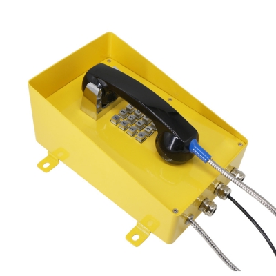 Промышленный антивандальный аналоговый телефон с козырьком TALK-1116