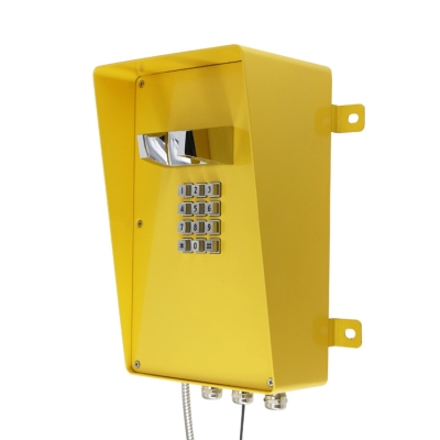 Промышленный антивандальный аналоговый телефон с козырьком TALK-1116