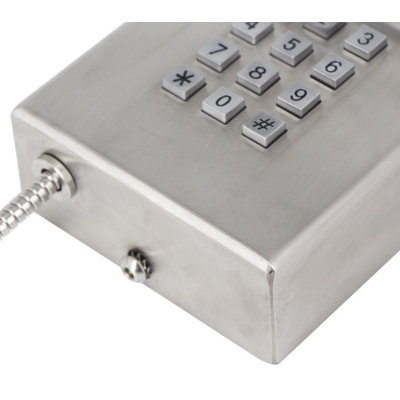 Промышленный миниатюрный антивандальный аналоговый телефон TALK-4045