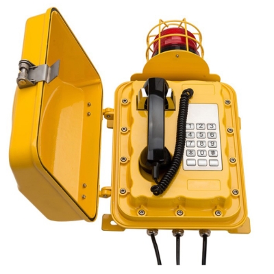 Промышленный всепогодный IP-телефон с фонарем
