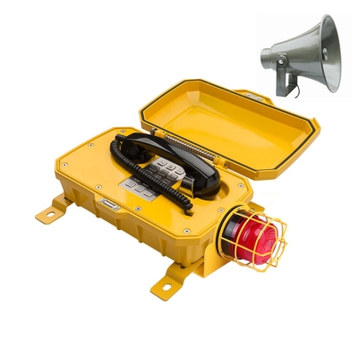 Промышленный всепогодный IP-телефон с фонарем и рупором TALK-3809