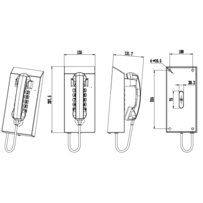 Всепогодный антивандальный IP-телефон общего пользования TALK-3806
