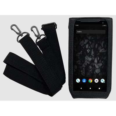 Кожаный чехол с плечевым ремнем для смартфона MIG S6