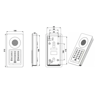 Асептический телефонный аппарат TALK-6319