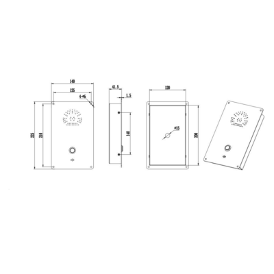 Промышленное переговорное IP-устройство экстренного вызова TALK-6311-IP