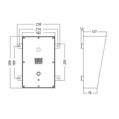 Промышленное всепогодное видеопереговорное IP-устройство TALK-38181