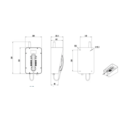 Промышленный всепогодный GSM-телефон с дисплеем TALK-7601-GSM