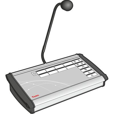 Настольный диспетчерский пульт громкоговорящей связи для аналоговых систем оперативного управления