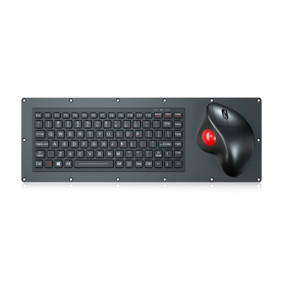 Панельная силиконовая клавиатура с трекболом и подсветкой