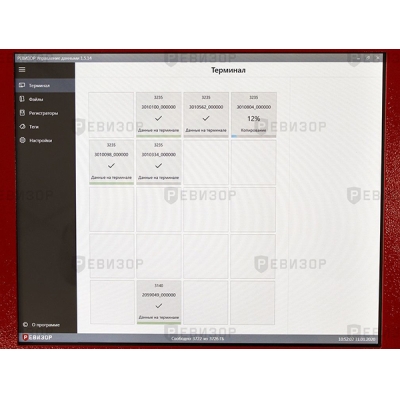 Терминал зарядки, сбора и хранения данных на 20 слотов РЕВИЗОР Т20 HDD