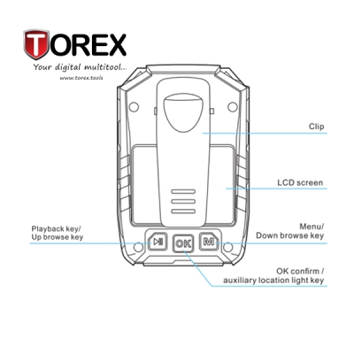 Нагрудный видеорегистратор с дисплеем и GPS Cam I826 pro