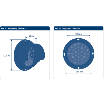Односекционный круглый светодиодный светофор TL-D100