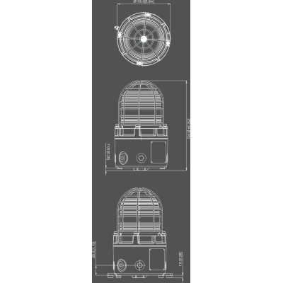 Взрывозащищённый маяк стробоскоп D1xB2X10