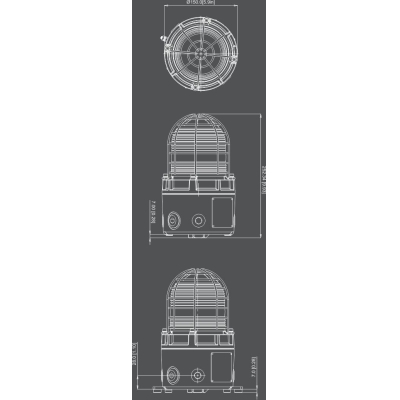 Взрывозащищённый маяк стробоскоп D1xB2X15